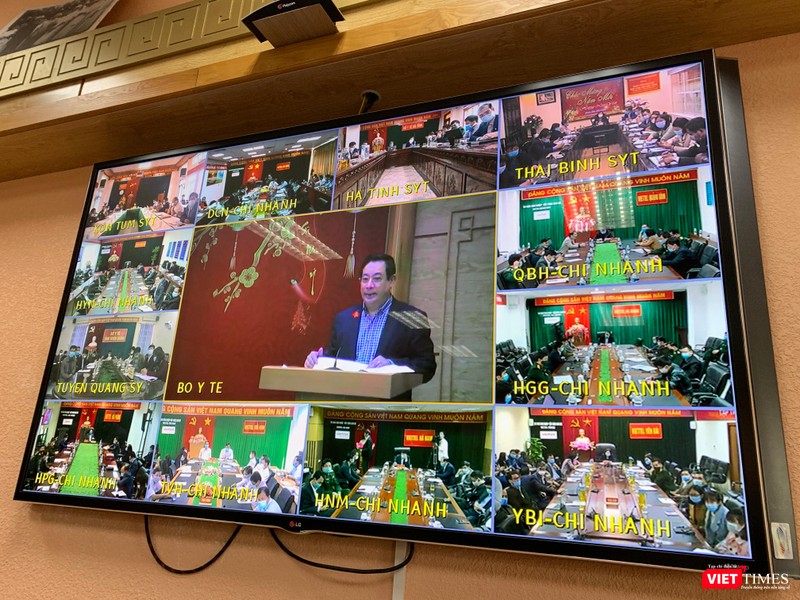 Các điểm cầu họp trực tuyến phòng, chống dịch