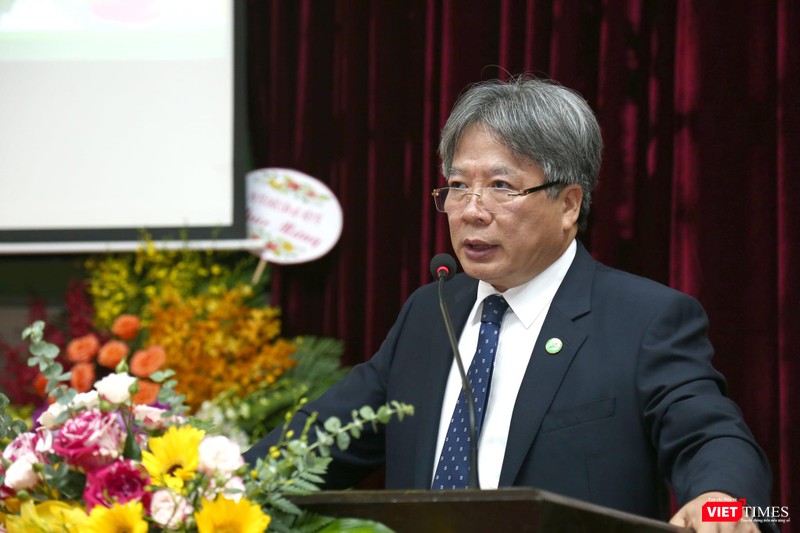 GS.TS. Trần Bình Giang – Giám đốc BV Hữu nghị Việt Đức - phát biểu tại buổi lễ