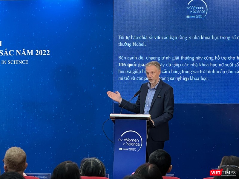 Đại diện UNESCO: Giải thưởng lớn vinh các nhà nghiên cứu nữ, những người đã đóng góp vào việc vượt qua những thách thức toàn cầu Đại diện UNESCO: Giải thưởng lớn vinh các nhà nghiên cứu nữ, những người đã đóng góp vào việc vượt qua những thách thức toàn cầu