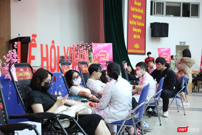 Rất đông bạn trẻ tham gia Lễ hội Xuân hồng
