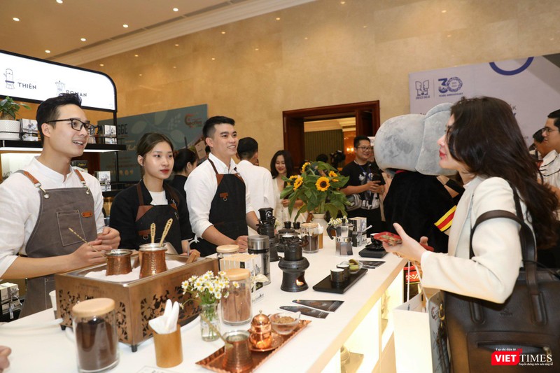 Một số thương hiệu cà phê tại Buôn Ma Thuột đã có mặt tại buổi họp báo ở Hà Nội