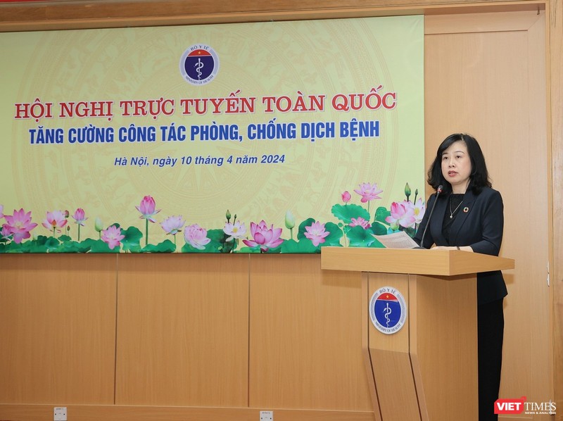 Bộ trưởng Bộ Y tế Đào Hồng Lan thông tin về tình hình dịch bệnh VT_BT lan.jpg