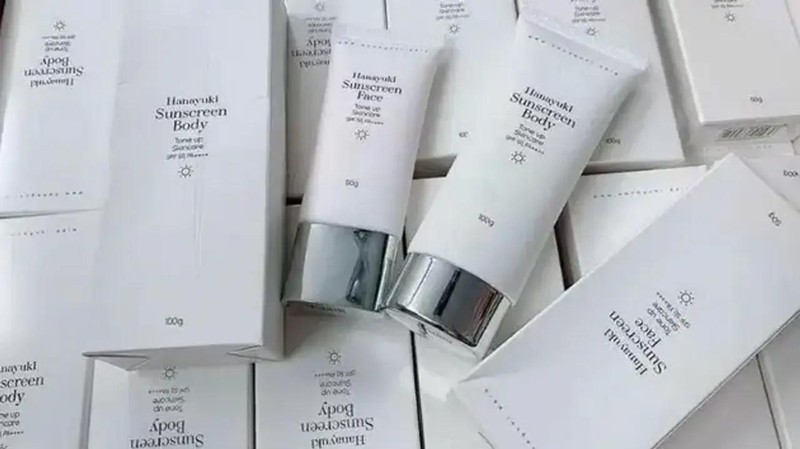 Lô sản phẩm kem chống nắng Hanayuki Sunscreen Body bị thu hồi 1.jpg
