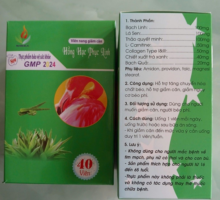 Sản phẩm Viên nang giảm cân Hồng Hạc Phục Linh có chứa chất cấm 1(8).jpg