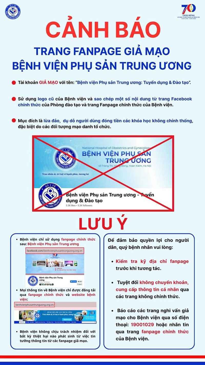 BV Phụ sản Trung ương cảnh báo trước sự mạo danh BV BV PS TW.jpg
