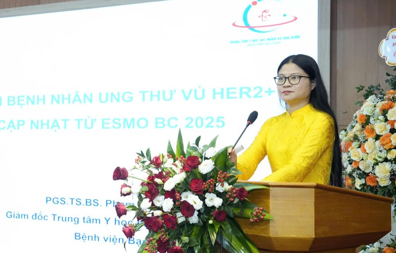 PGS.TS Phạm Cẩm Phương cho biết việc cập nhật điều trị ung thư và YHHN nâng cao chất lượng điều trị Phuong.jpg