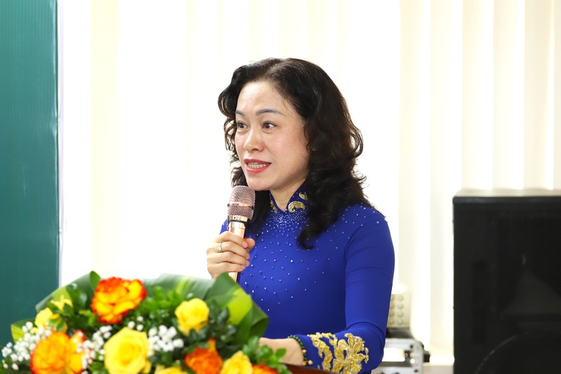 PGS.TS Thu Hương hy vọng cuộc thi sẽ xuất hiện nhiều tác phẩm xuất sắc viết về phòng, chống HIV Mrs Hương.JPG