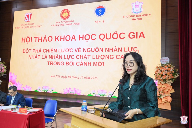 PGS.TS. Phan Thị Thu Hương khẳng định nhân lực chất lượng cao trong y tế rất quan trọng 1.JPG