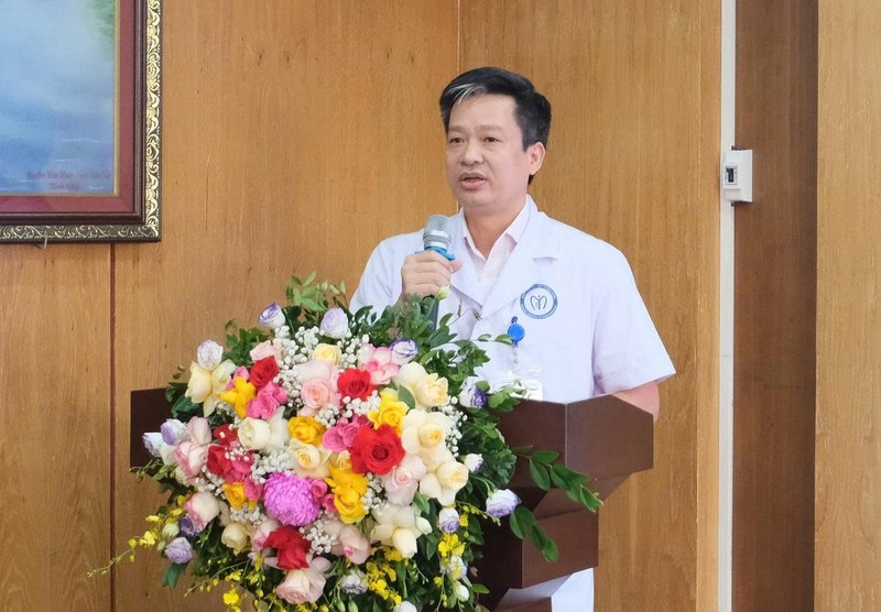 TS.BS Phan Hoàng Hiệp, Giám đốc Bệnh viện Nội tiết Trung ương, phát biểu tại lễ khởi động dự án. 1.jpg