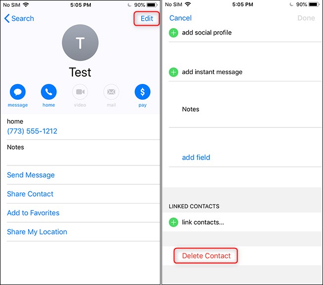Cách xóa một hoặc nhiều số điện thoại cùng lúc trên iPhone ảnh 3 Cách xóa một hoặc nhiều số điện thoại cùng lúc trên iPhone