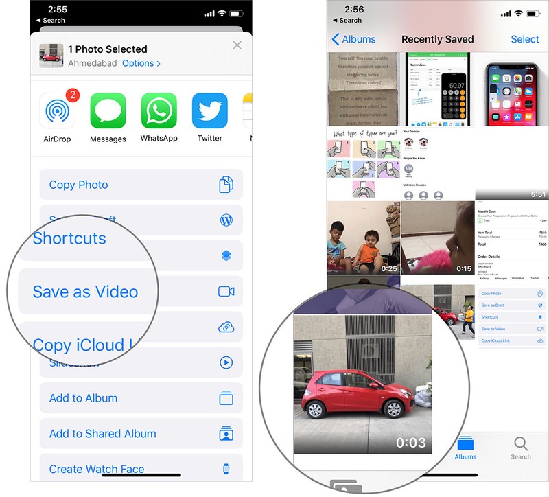 Cách biến ảnh Live Photo thành video trên iOS 13 ảnh 2 Cách biến ảnh Live Photo thành video trên iOS 13