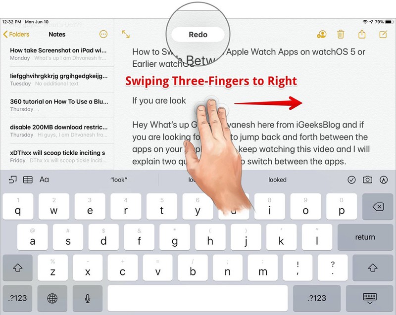Cách sử dụng tính năng Undo, Redo trên iOS 13 và iPadOS 13 ảnh 3 Cách sử dụng tính năng Undo, Redo trên iOS 13 và iPadOS 13