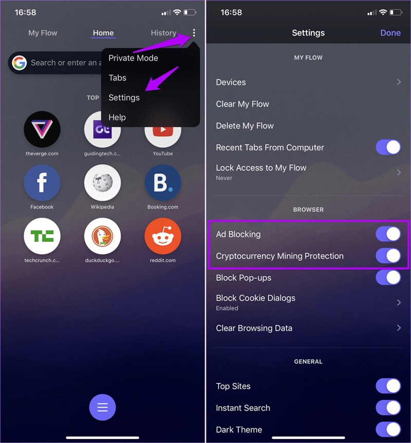 Top 5 trình duyệt tích hợp chặn quảng cáo dành cho iPhone ảnh 6 Top 5 trình duyệt tích hợp chặn quảng cáo dành cho iPhone