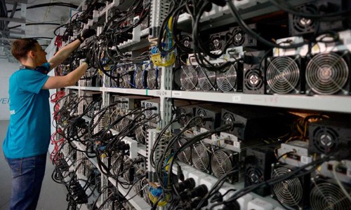 Một hệ thống máy đào tiền ảo. Ảnh: Forbes Một hệ thống máy đào tiền ảo. Ảnh: Forbes