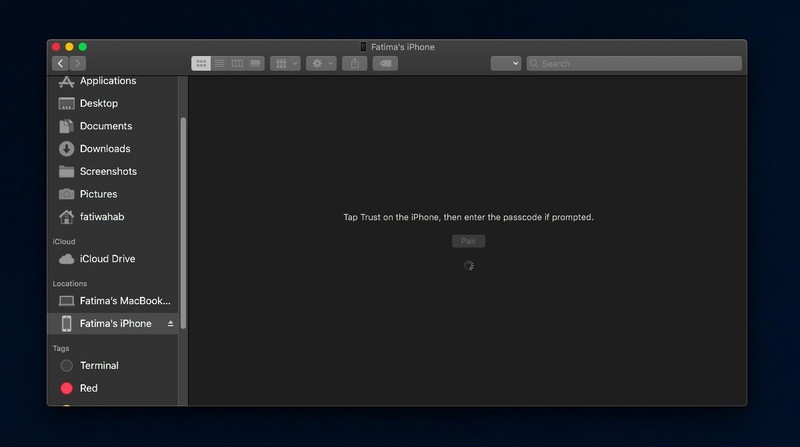 Làm sao để sao lưu iPhone trên macOS Catalina khi không có iTunes?