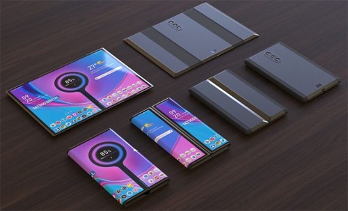 Hình dung về smartphone gập ba của Xiaomi
