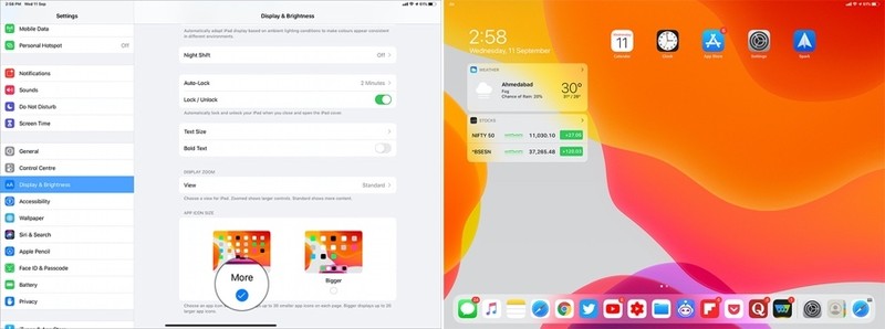 Cách tăng giảm kích thước biểu tượng ứng dụng trên iPadOS 13