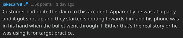 Chủ nhân của chiếc máy này đã sử dụng chiếc iPhone 11 Pro Max của mình để "đỡ đạn" Chủ nhân của chiếc máy này đã sử dụng chiếc iPhone 11 Pro Max của mình để "đỡ đạn"