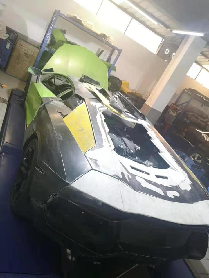 Chiếc xe đang dần được hồi sinh. (Ảnh: FBNV)