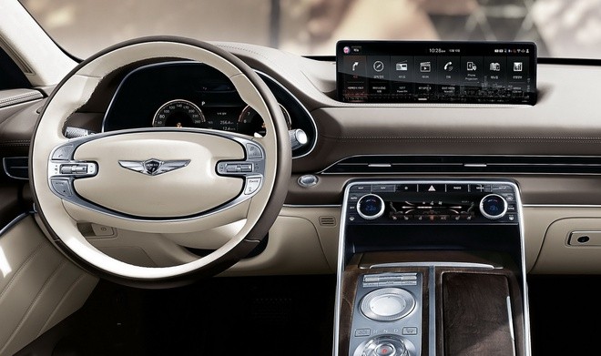 Khoang lái Genesis GV80 2021. Khoang lái Genesis GV80 2021.