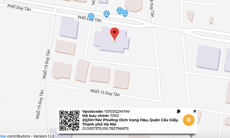 Thay vì gửi địa chỉ, người dùng có thể gửi Vpostcode để đơn vị giao nhận nắm được vị trí. 