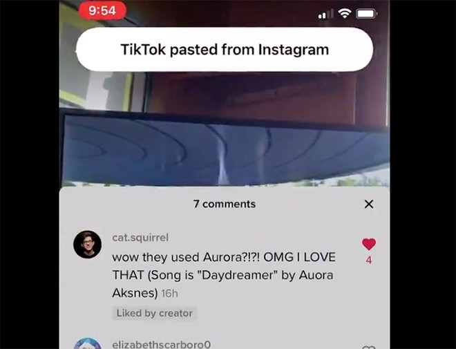 Cứ vài giây, thông báo TikTok đọc clipboard người dùng lại hiện lên trên phiên bản iOS 14. Ảnh: @jeremyburge.