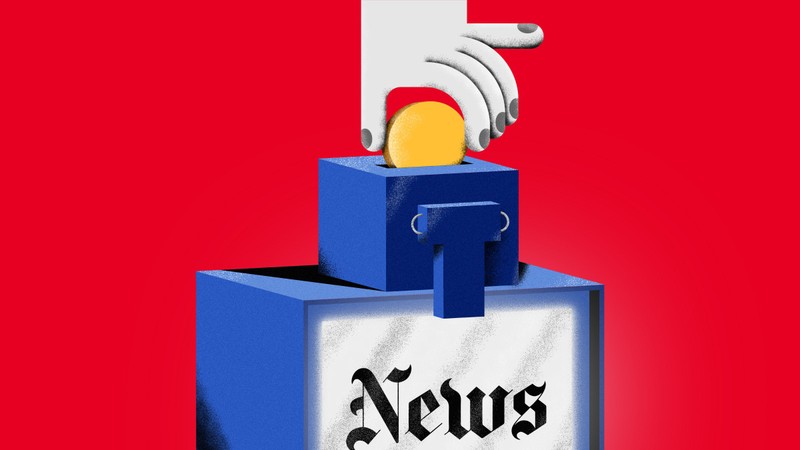 Google và Facebook đang gây thiệt hại nặng nề cho những đơn vị xuất bản tin tức truyền thống. Ảnh: Sam Whittney.