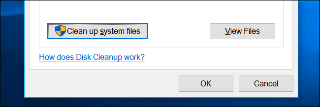 Nếu có tài khoản quản trị viên của máy tính, bạn có thể click vào nút “Clean Up System Files” để xem danh sách đầy đủ hơn các tệp có thể xóa. Nếu có tài khoản quản trị viên của máy tính, bạn có thể click vào nút “Clean Up System Files” để xem danh sách đầy đủ hơn các tệp có thể xóa.