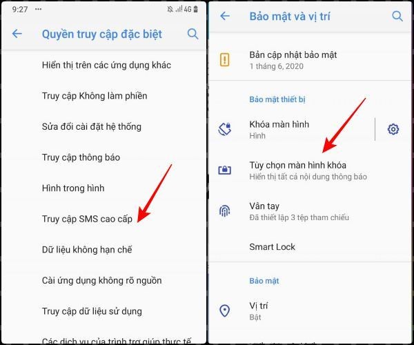 Kiểm soát quyền truy cập SMS cao cấp Kiểm soát quyền truy cập SMS cao cấp
