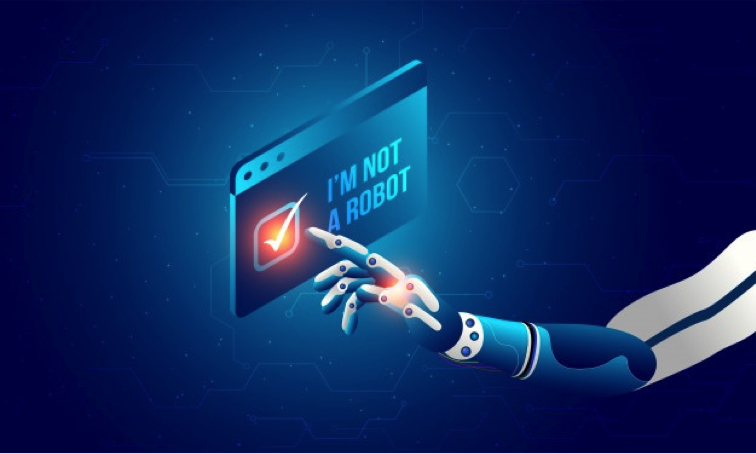 "Tôi không phải người máy" (I’m not a robot) là một phiên bản của reCAPTCHA. Ảnh: Analytics Insight. "Tôi không phải người máy" (I’m not a robot) là một phiên bản của reCAPTCHA. Ảnh: Analytics Insight.