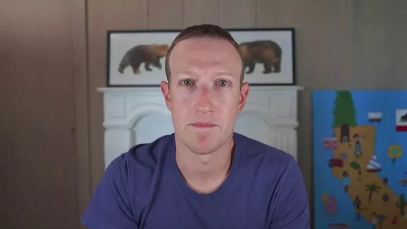 Ảnh chụp cắt từ video Zuckerberg chia sẻ trên trang cá nhân của mình trên Facebook.