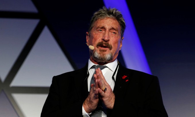 John McAfee. Ảnh: Reuters.