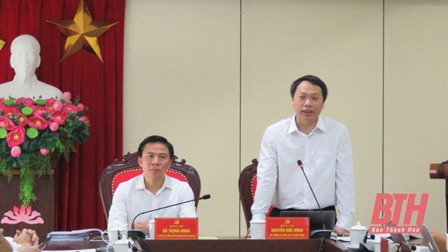 Đồng chí Nguyễn Huy Dũng, Thứ trưởng Bộ Thông tin và Truyền thông phát biểu tại buổi làm việc Đồng chí Nguyễn Huy Dũng, Thứ trưởng Bộ Thông tin và Truyền thông phát biểu tại buổi làm việc