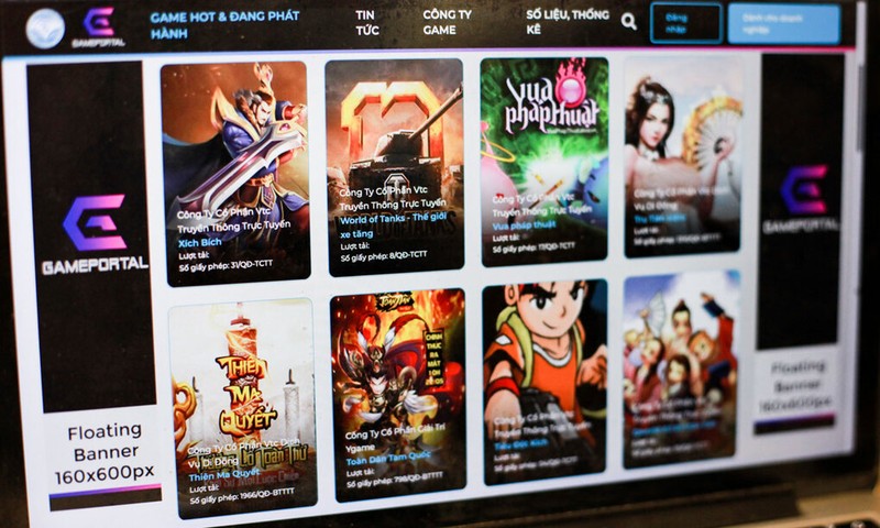 Việt Nam hiện có 878 trò chơi điện tử được cấp phép, trong đó có 625 game đang phát hành, 253 game thông báo ngừng phát hành.