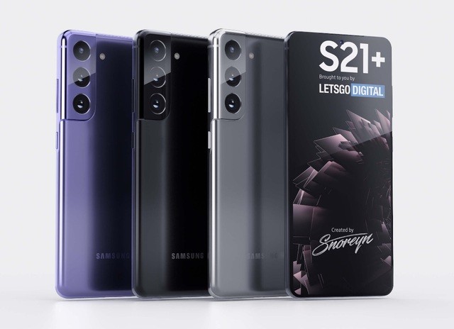 Ảnh bản dựng hoàn chỉnh và các phiên bản màu sắc của Galaxy S21+