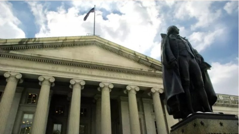 Trụ sở Bộ Tài chính Mỹ. Ảnh: Bloomberg Trụ sở Bộ Tài chính Mỹ. Ảnh: Bloomberg