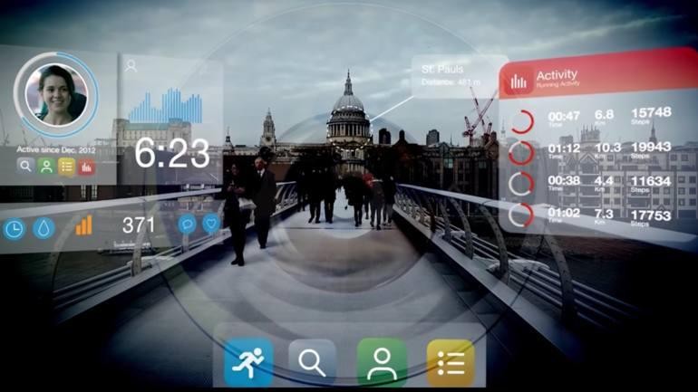 Dữ liệu từ hệ thống của Innovega giúp tăng khả năng "nhìn" cho người dùng. Ảnh: Innovega.