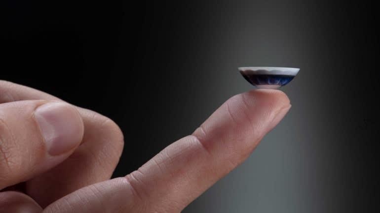 Kính áp tròng của Mojo Vision tích hợp ăng ten để kết nối Internet. Ảnh: Mojo Vision.