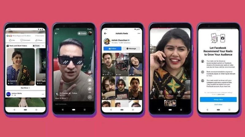 Facebook cho phép người dùng chia sẻ chéo Reels từ Instagram. Ảnh: Techradar.