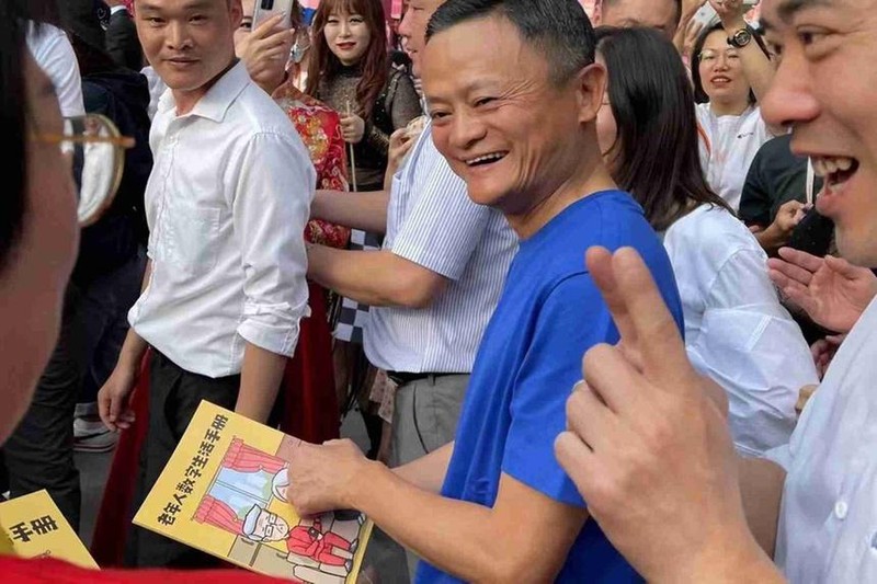 Hình ảnh mới nhất của Jack Ma. Ảnh: Weibo.