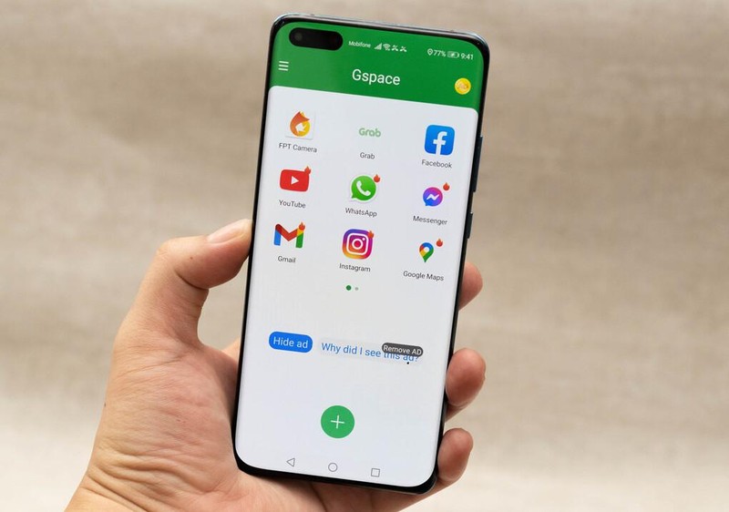 GSpace giả quyết được vấn đề về các ứng dụng của Google trên thiết bị Huawei. Ảnh: Huy Đức. GSpace giả quyết được vấn đề về các ứng dụng của Google trên thiết bị Huawei. Ảnh: Huy Đức.