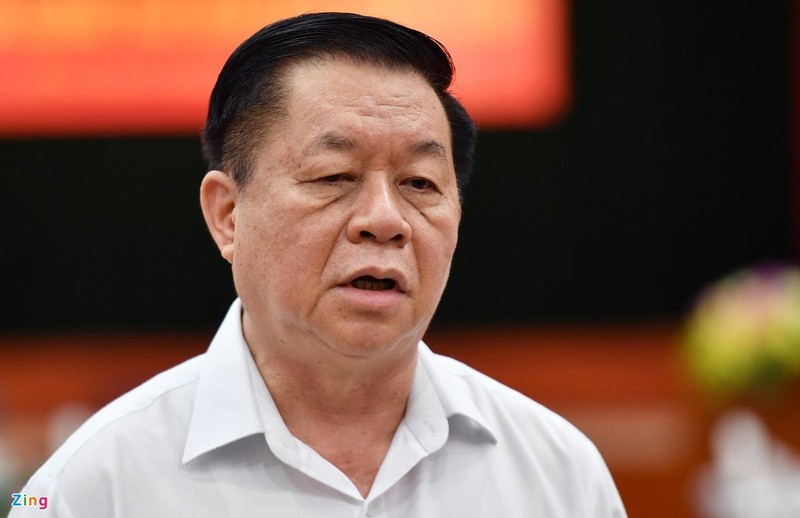 Trưởng ban Tuyên giáo Trung ương Nguyễn Trọng Nghĩa đánh giá hoạt động báo chí 6 tháng đầu năm đạt nhiều kết quả tích cực. Ảnh: Hoàng Hà.