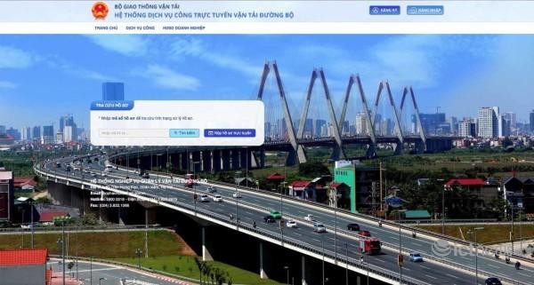 Giao diện phần mềm dịch vụ công trực tuyến đối với thủ tục đăng ký khai thác tuyến vận tải hành khách cố định. Giao diện phần mềm dịch vụ công trực tuyến đối với thủ tục đăng ký khai thác tuyến vận tải hành khách cố định.