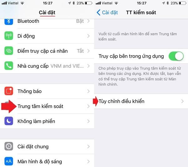 Cách quay màn hình iPhone. Ảnh chụp màn hình.