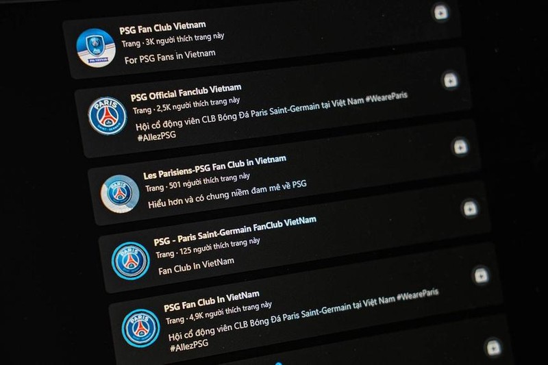 Sau tin đồn Messi gia nhập, xuất hiện nhiều fanpage mới của người hâm mộ PSG tại Việt Nam.