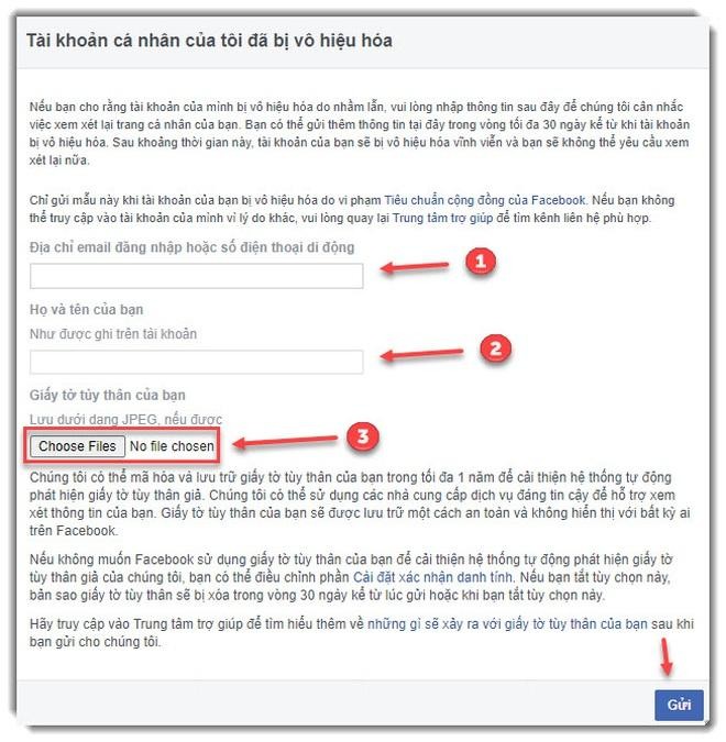 Thay vì sử dụng các dịch vụ không xác thực của bên thứ ba, người dùng nên chủ động gửi kháng cáo đến Facebook. Thay vì sử dụng các dịch vụ không xác thực của bên thứ ba, người dùng nên chủ động gửi kháng cáo đến Facebook.