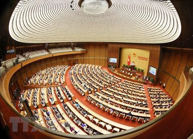 Toàn cảnh hội trường tại Kỳ họp thứ nhất của Quốc hội khóa XV. (Ảnh: Phương Hoa/TTXVN)