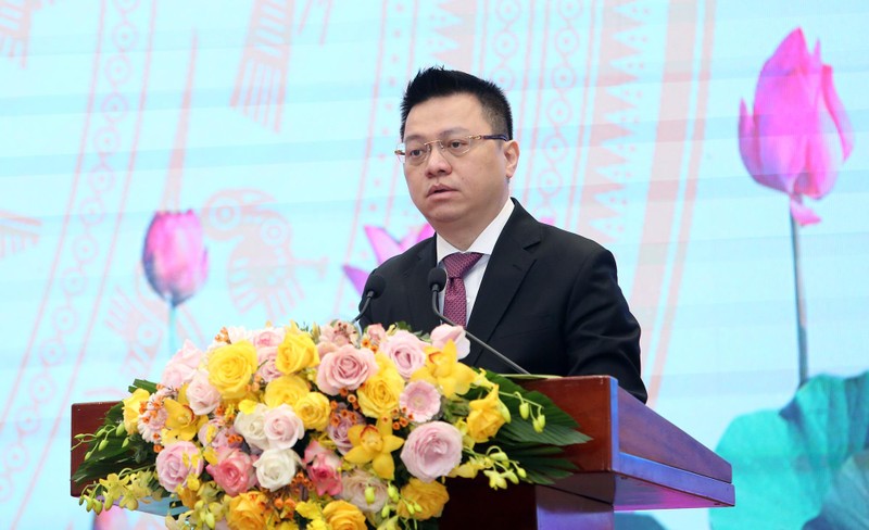 Tổng Biên tập Báo Nhân Dân Lê Quốc Minh. Ảnh: Phạm Hải Tổng Biên tập Báo Nhân Dân Lê Quốc Minh. Ảnh: Phạm Hải