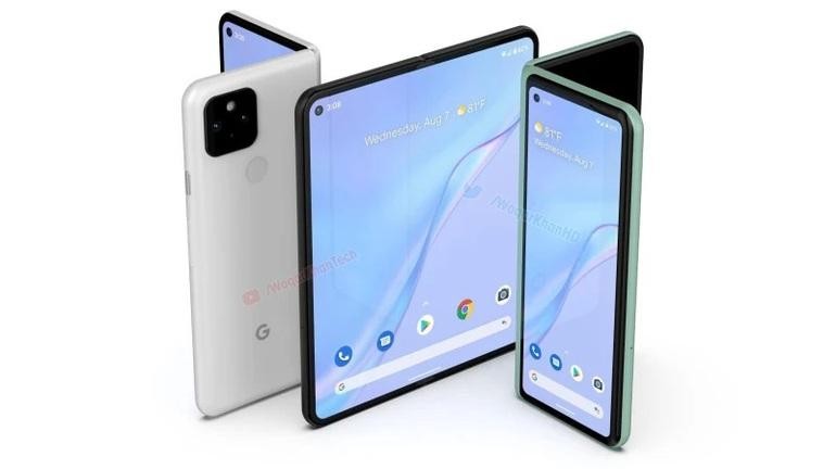 Bản dựng thiết kế của chiếc Google Pixel Fold (Ảnh: LetsGoDigital). Bản dựng thiết kế của chiếc Google Pixel Fold (Ảnh: LetsGoDigital).
