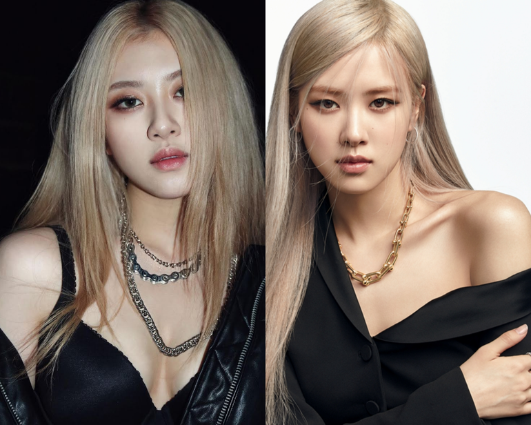 Allissa Shin (trái) có gương mặt và ngoại hình giống với nữ ca sĩ Rosé của nhóm nhạc Blackpink (phải) (Ảnh: NME).